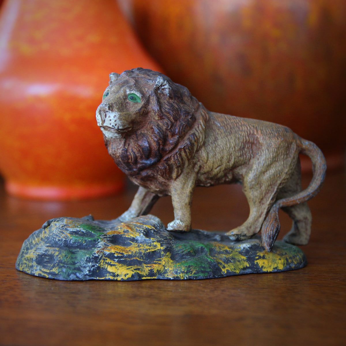 Lion on Mountain Sculpture