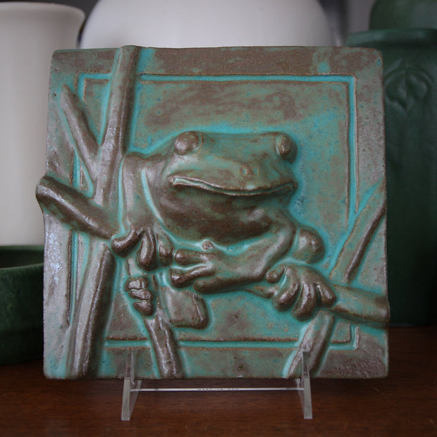 Stoneware Tree Frog Plaque