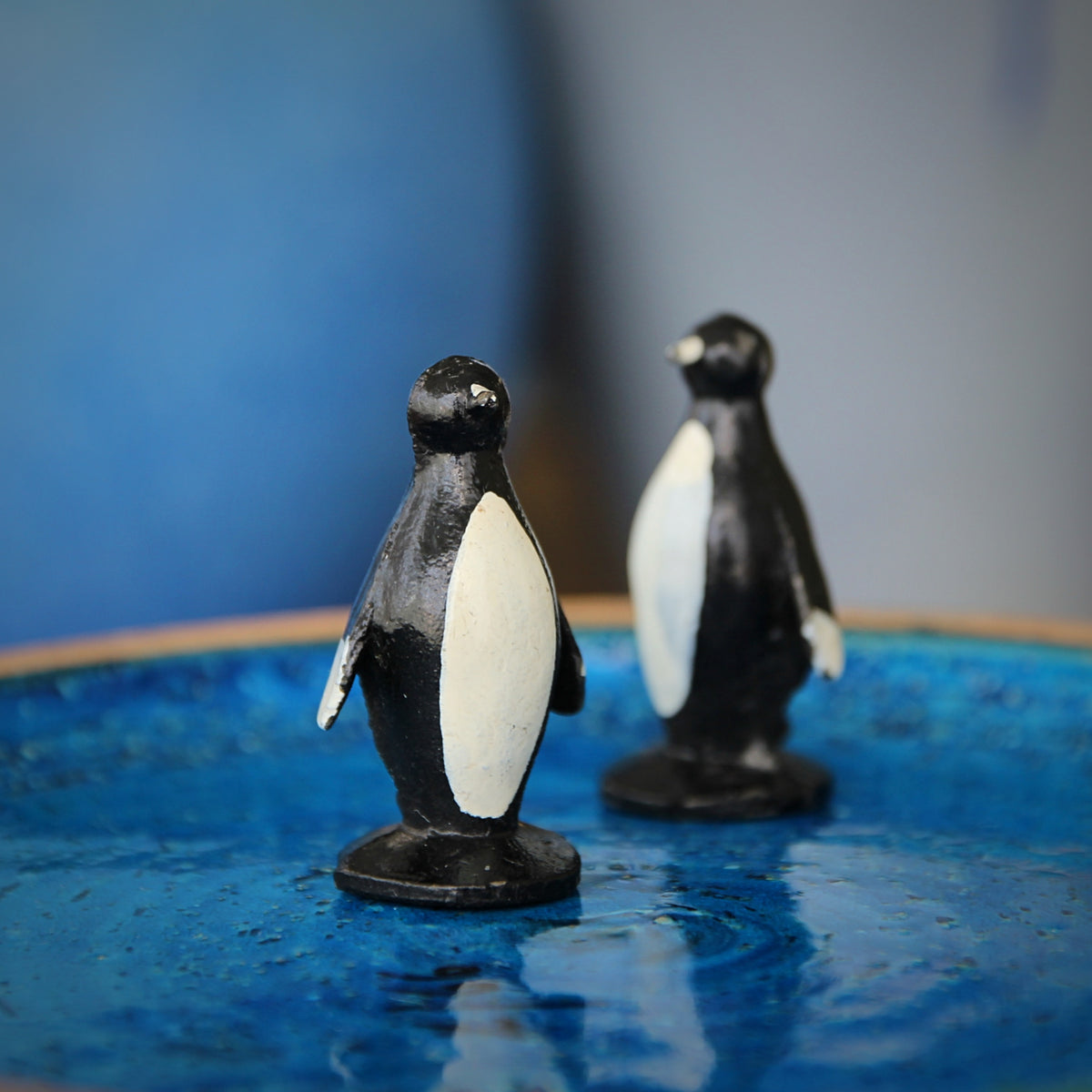 English Tin Penguin Pair