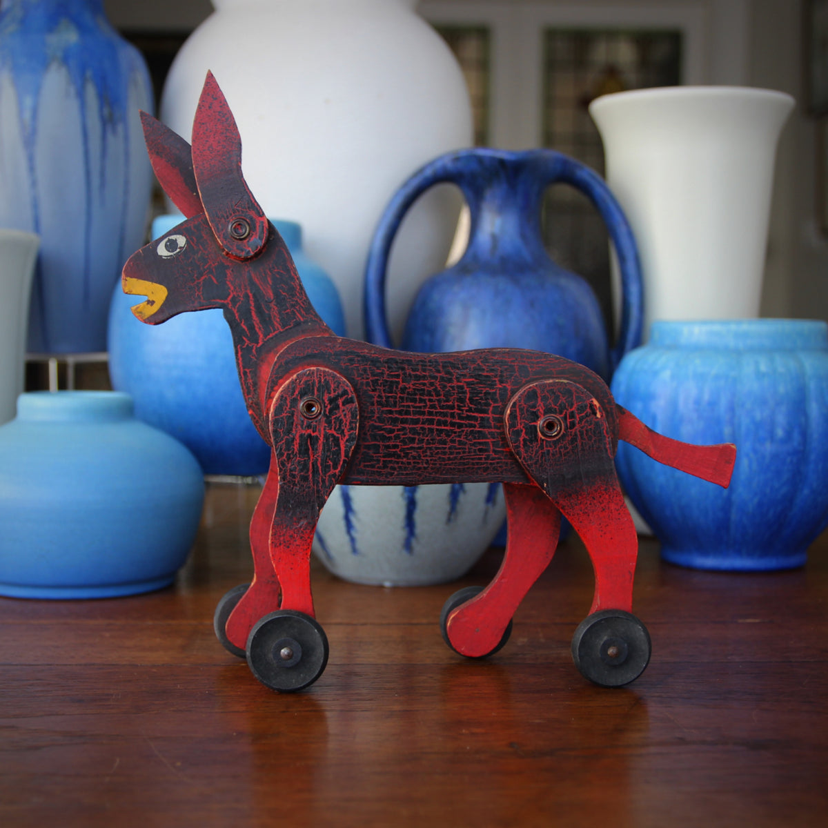 Fifties Folkart Donkey Toy