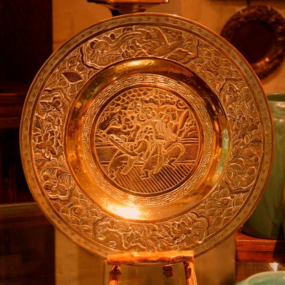 Chinese Brass Charger