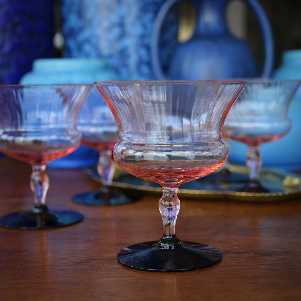 "Plum Glass" Cocktail Stems